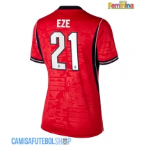 Camisa de time de futebol Inglaterra Eberechi Eze #21 Replicas 2º Equipamento Feminina Mundo 2026 Manga Curta